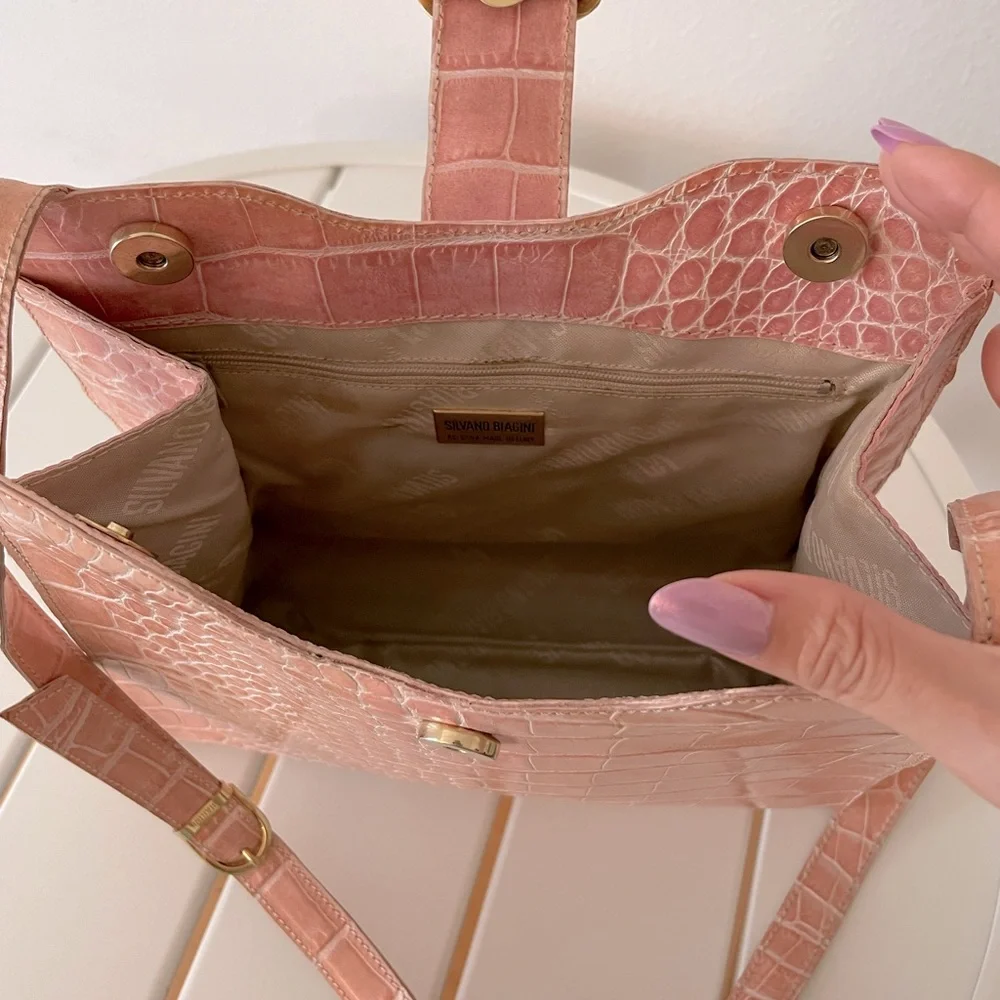 COPY - Vintage SILVANO BIAGINI Leather Bag - Picture 3 of 5